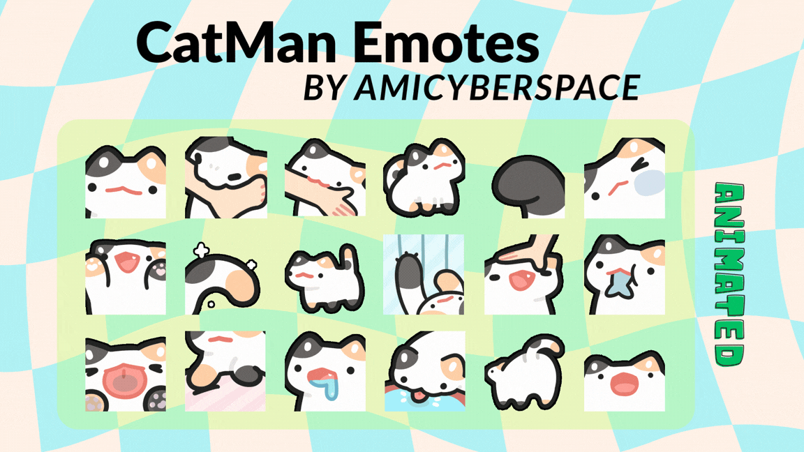 AmiCyberspace CatMan Emotes