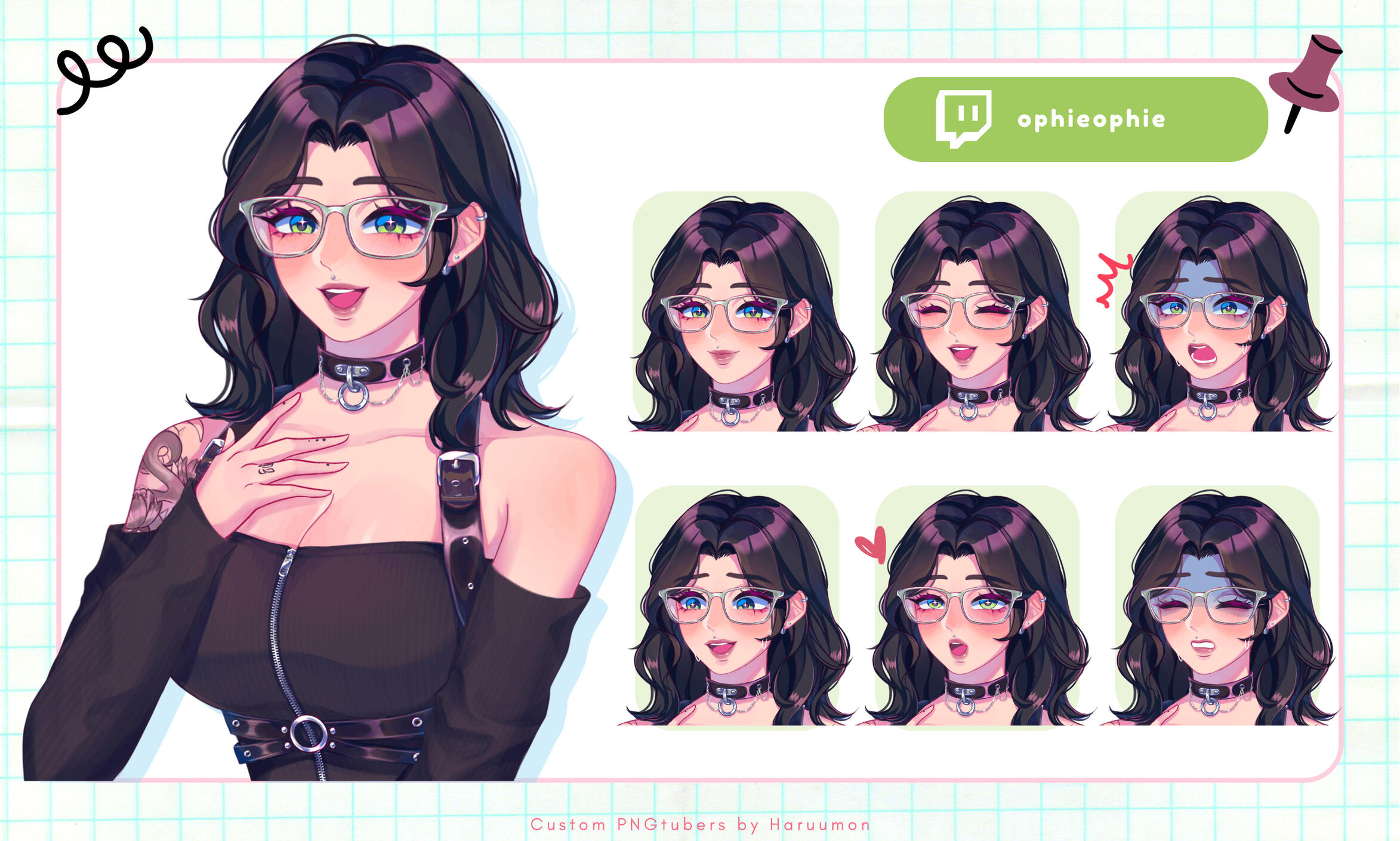 3.0 version of OphieOphie's PNGtuber by Haruumon